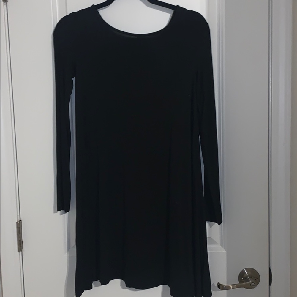 Black Long sleeve T-Shirt dress